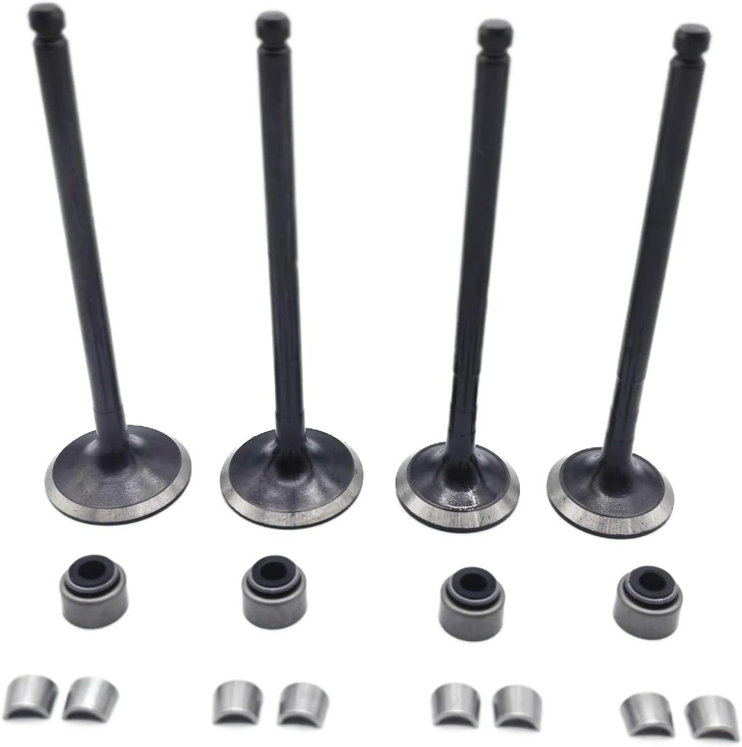 Intake Valve Exhaust Valves Seals Kit Fit for Polaris Predator 500 2003-2007 Outlaw 500 2006-2007 Replace 3087981 3087982