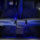 Starlight LED Car Floor Mats, Multi-Color Changing Illuminated Carpet, Button & App Control, 5V USB Powered, Waterproof & Washable, Non-Slip, All-Weather, Universal Fit for Cars, SUVs, Trucks