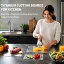 Titanium Cutting Board Set, Thick 3 Piece, for Kitchen, 18"L x 0.4"W