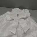 0-6T Baby Girl Party Dress Toddler Lace Embroideryr Evening Dresses with Headwear (White)