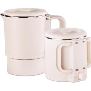 Small Portable Electric Kettle, 0.8L Foldable Mini Travel Electric Kettle, 304 Stainless Steel Multifunctional Collapsible Electric Cooker Pot