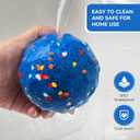 Smart Interactive Dog ToysNew E-TPU Material Automatic Moving, Crazy Bouncing and Rotating Interactive Dog Ball,IPX7 Waterproof Design,Pet Active Rolling Ball for Medium and Large Dogs (Blue)