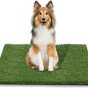 43.5 x 29.8 inches Fake Grass Pee for Dogs Artificial Grass Rug Pad for Puppy Potty Washable Grass Mat for Pet Training with Drainage Hole and Easy to Clean