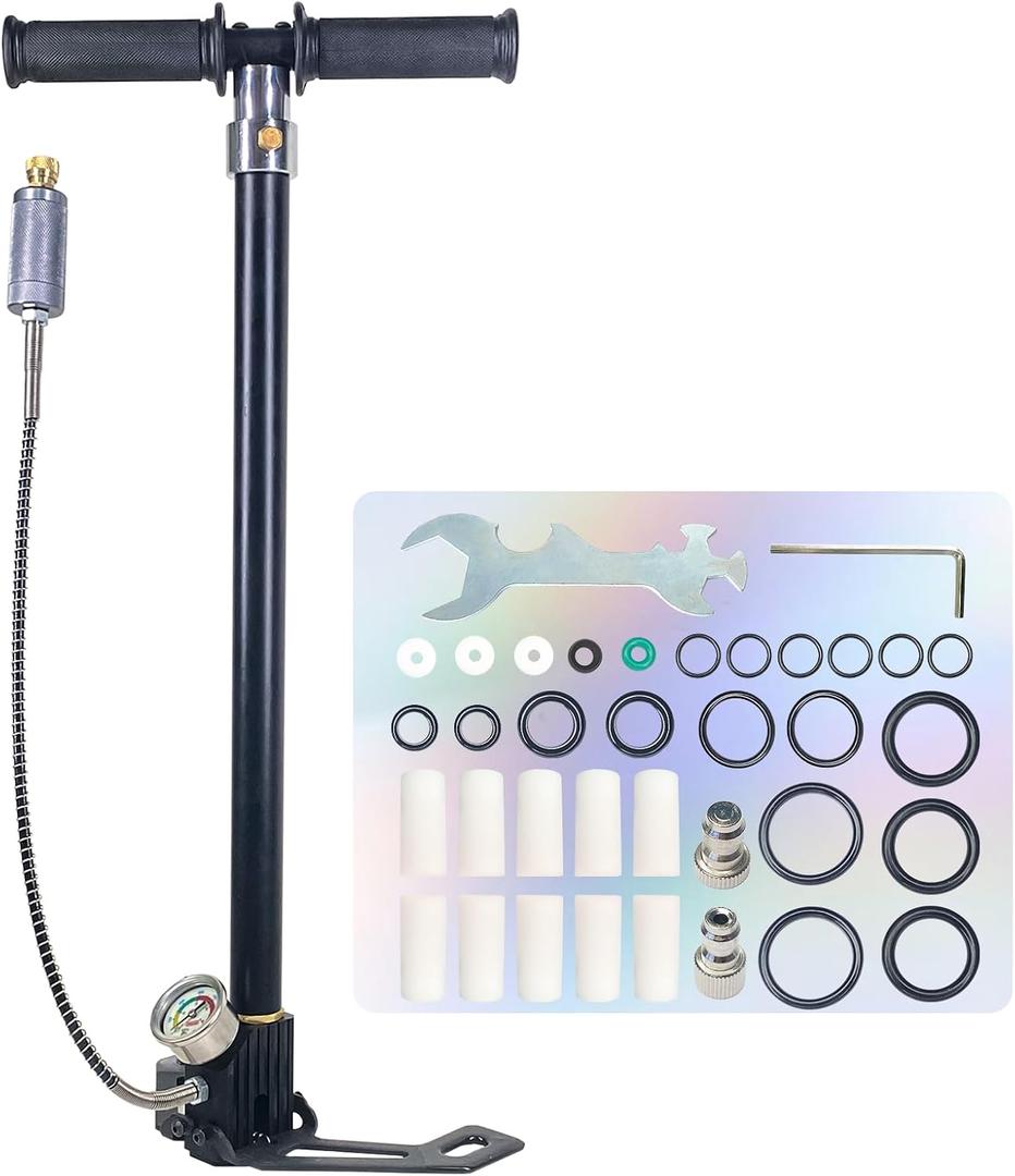 PCP Air Pump High Pressure Hand Pump 4500Psi 4 Stage Airgun Pump 30MPA Air Rifle Filling Stirrup Pump