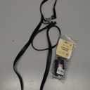 Wild One Nylon Adjustable Length Leash 5.5 Feet and Poop Bag Carrier Set, Waterproof, Odor Resistant, Black (Large)
