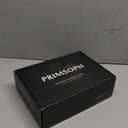 PRIMSOPH Automatic Motion Sensor Hands Free Electronic Infrared Smart Commercial Touchless Bathroom Sink Faucet with Cover Plate Temperature Mixer Battery or Plug-in Powered Brushed Nickel