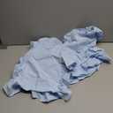 Oudain Dusty Blue Ruffle Table Runner Cotton Fabric 118 x 13.8'' Farmhouse Rustic Ruffled Edge Table Runner Wedding Decor for Spring Baby Shower Bridal Shower Party