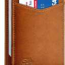 Zitahli Wallet for Men-6 Slots ID Window-Mens Wallets-Slim Wallet Classic Spring Money Clip RFID Blocking-Gift for Men