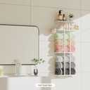 White Towel Rack for Bathroom, Metal Towel Holder for Bathroom Storage Rack with Shelf, 3-Tier Wall-Mounted Towel Organizer - Holds Rolled Towels