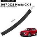 Rear Bumper Protector for Mazda CX-5 CX5 2017-2025 Accessories ABS Material Matte Black Trunk Door Entry Protector Rear Bumper Guards
