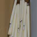 24 Pcs Flameless LED Taper Candles Battery Operated Candles 8.58'', 9.69'', 10.98'', 12.91'', 12.8'' Flameless Candlesticks Flickering for Halloween Christmas Church Wedding(Ivory)