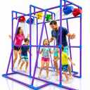 PUDDLE SPLASHERS Outdoor Water Play for Kids, Backyard Waterpark Sprinkler Summer Toy, Fun Outside Play Structure for Kids with Sprinkler, Water Buckets and Splash Wheels, Family Backyard Waterpark