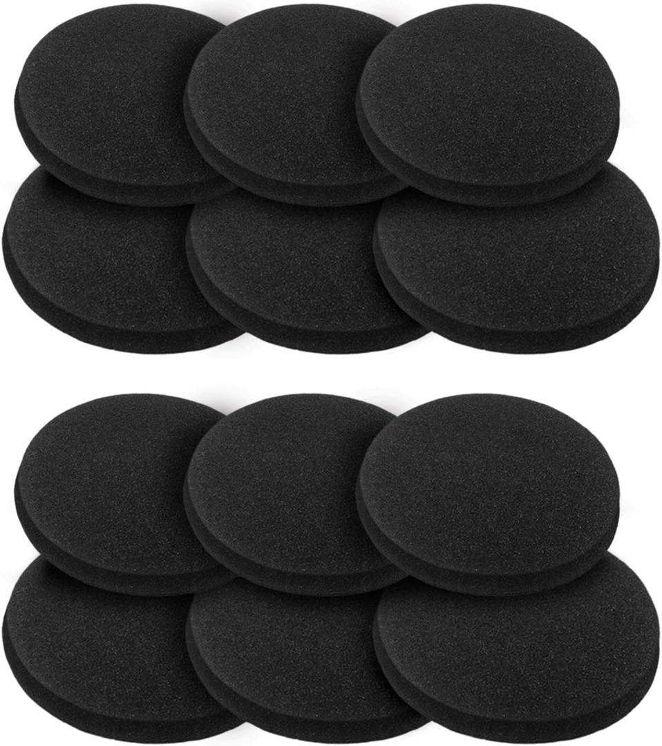 2 x 12 Pieces Activated Carbon Compost Bin Filters - 6.7 Inch Extra Thick Indoor Compost Bucket Filter Activated Charcoal Countertop Replacement Bin Filters, Round