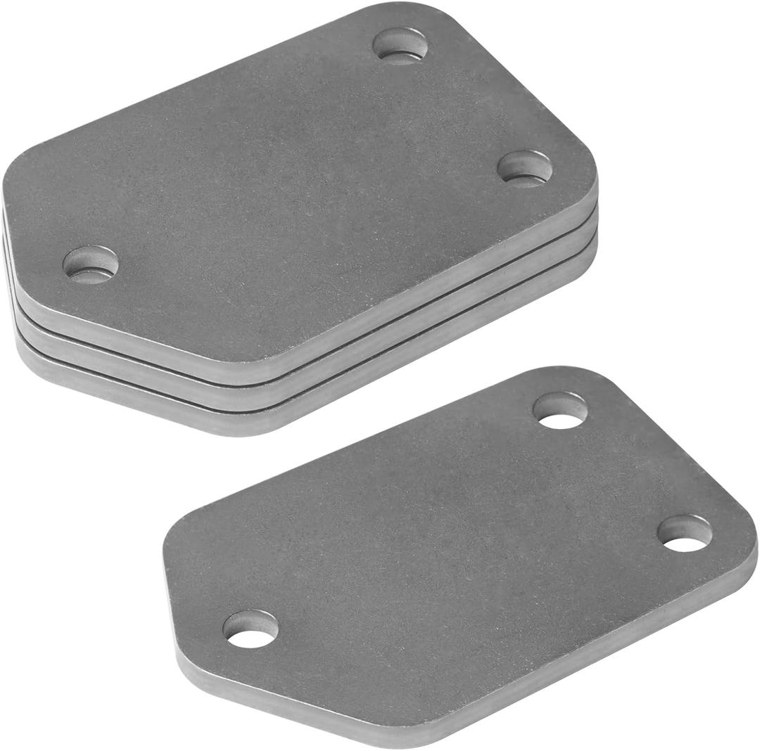 4 Pack Weld-On Steel Base Plates, 3/16" Thick Weld-On Mounting Tabs for Roll Cages Off-Road Tube Chassis Frames