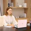 MOSISO Compatible with MacBook Air 13 inch Case 2026 2025 2024 2023 2022 M4 A3240 M3 A3113 M2 A2681,Plastic Hard Shell&Keyboard Cover&Screen Film&Pouch for MacBook Air 13.6 inch Case, Chalk Pink