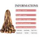 Curly Braiding Hair 8 packs Spanish Curly Crochet Hair P27/33 Bouncy Braiding Hair Extensions 24 Inch Pre Stretched French Curl Braids Hair (24 Inch Pack of 8,P27/33)