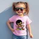 Funny Juneteenth Shirts for Todder Boys Girls Kids, African American History Shirts 1865 Peace Love Tees 2-8T (Yellow)