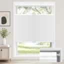 No Drill No Tools Top Down Bottom Up Blackout Cellular Shades White 36x42