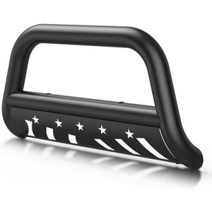 Bull Bar Compatible for Silverado Front Bumper Grill Grille Guard (04-22 F-150)