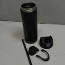 Owala FreeSip Insulated Stainless Steel Water Bottle with Straw, BPA-Free Sports Water Bottle, Great for Travel, 24 Oz, Very, Very Dark