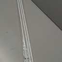Generic White Aluminum Drapery Curtain Wand Pull Rod w/Swivel Snap & Handle White (3 Pack - 36""), Silver