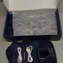 KingPavonini Cordless Knee Massager for Pain Relief, Newly 4 Motors Vibration, 5 Heat Levels, 6 Massage Modes, Knee Heating Pad for Knee Pain, Heated Knee Massager Brace, for Mom Dad (Blue 2.0)