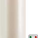 Raycare 4'' X 12'' Large Waterproof Outdoor Flameless Candle, Battery Operated LED Candles with Remote Control and Timer, Electric Fake Plastic Pillar Candles, Ivory