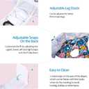CuteBone Female Dog Diapers with Skirts 2 Pack Reusable Puppy Dresses Pants for Heat Cycle Period QBD11M
