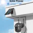 ARCCTV Security Cameras Wireless Outdoor Solar, 4MP 360 View Battery Powered Outdoor Camera, Night Vision with Light, 2-Way Audio, PIR Motion Sensor, 2.4G/5G Dual Band WiFi, SD/Cloud Storage, Grey