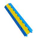1 Pack Blue Rubber Cable Ramp Hose Cable Protector Ramp 2 Channel 22000Lbs Load Capacity Traffic Speed Bump Wires Power Lines Extension Cord Cover for Indoor Outdoor (B2XC06-1)