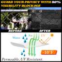 Royal Shade 5' x 50' Black Fence Privacy Screen Windscreen Cover Netting Mesh Fabric Cloth - Cable Zip Ties Included (We Make Custom Size)