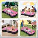 whiffee Portable Toddler Floor Bed,Foldable Toddler Travel Bed with Washable Cover for Kids,Soft and Safe