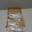 Rustic Floating Shelf Bracket 8 Inch, Cast Iron Shelf Brackets for Wall Shelving, Heavy Duty Shelf Bracket Supports, Decorative Shelves Brackets with Hooks, 4 Pack