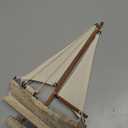 Linfevisi Wooden Sailboat Decorations Nautical Sail Boats Model Decoration Beach Coastal Ocean Themed Home Decor Ornaments Table Top Rustic Decorative Wood Sailing Boats Ships Nautical Decor 10.75" H