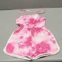 Toddler Girls Romper Sleeveless Adjustable Tie-Up Strap Short Jumpsuits Summer Clothes 5-6 Years