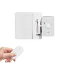 Intelligent Remote Control Switchs,Wireless Smart Light Switch with Remote,One-Paste Installation,No Wiring Needed,Smart Life & Remote Control,Ideal for Renters and Elderly Use.