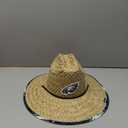 FOCO Men's NFL Team Logo Floral Lifeguard Beach Straw Sun Hat