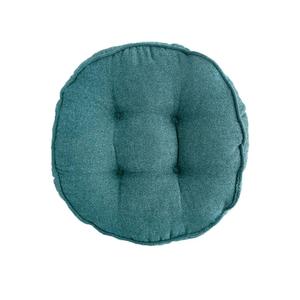 vctops Soft Chair Pads 18 inch Diameter Super Comfy Thicken Solid Color Round Seat Cushion for Kitchen Dining Room Office Chairs (PeacockBlue,18" x 18")