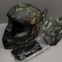 GLX GX623 Youth ATV/Dirt Bike Helmet Combo - Camo, Large - DOT