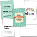 24 Employee Appreciation Cards with Envelopes - 4 Unique Design Encouragement Cards with Envelopes - Use as Employee Appreciation Gifts or Bulk Gifts for Coworkers