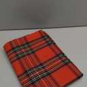 AQOTHES Pack of 2 Christmas Plaid Decorative Throw Pillow Covers Scottish Tartan Cushion Case for Farmhouse Home Holiday Decor Red and Green, 20 x 20 Inches