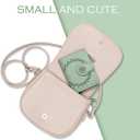 Tipmile Small Wallets Woman Leather 2 ID Windows Bifold RFID Blocking Credit Card Holder Wallet with Zipper Coin Pocket