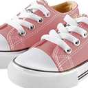 Mvlsoct Boys and Girl Low Top Canvas Kids Lace up Sneakers Toddler 8