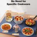 Food Warming Mat, iTRUSOU Electric Warming Tray Full Surface Heating to Keep Food Warm or Thawing, Versatile Food Warmer with 3 Temperature Setting for Parties Buffets Gatherings Holidays Daily Use (18.5*12.8inch-110V, Dark Blue)