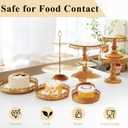 Set of 9 Cake Stands Metal Cupcake Stand Set Multiple Styles Candy Fruit Display Tower Dessert Plate Cake Serving Tray for Birthday Party Wedding Anniversary Baby Shower Engagement (Gold)