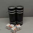 Futxnziey Dusk to Dawn Wall Light 2 Pack, Modern Outdoor Wall Lights with LED Bulbs, Cylinder Black Porch Light Fixture Wall Mount, Up and Down Lighting Outdoor Wall Sconce for House Porch Door