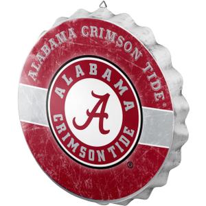 FOCO NCAA Unisex-Adult NCAA Bottle Cap Wall Sign (One Size, Team Colors)