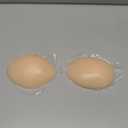 Strapless Sticky Adhesive Bra Invisible Push up Reusable Silicone Off Backless Viscous for Women Dress (Beige, XL)