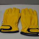 toolant Winter Leather Work Gloves, Warm 3M Thinsulate Lining for Cold Weather Work, Thermal Insulated Gloves (X-Large, Yellow - Winter Version (1 Pair))