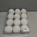 12PCS White Rustic Burlap Christmas Ornaments, 3.15" Handmade Jute Rope Balls, Farmhouse Christmas Tree Decorations, Boho Natural Hanging Ornaments for Holiday, Party & Home Dcor (White)